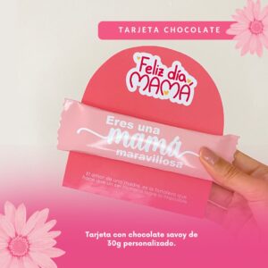 TARJETA CON CHOCOLATE