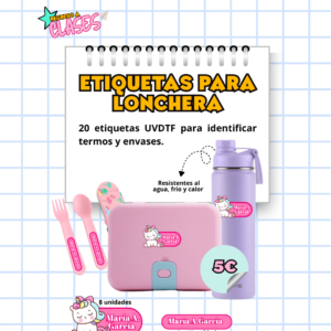 ETIQUETAS PARA LONCHERAS UVDTF