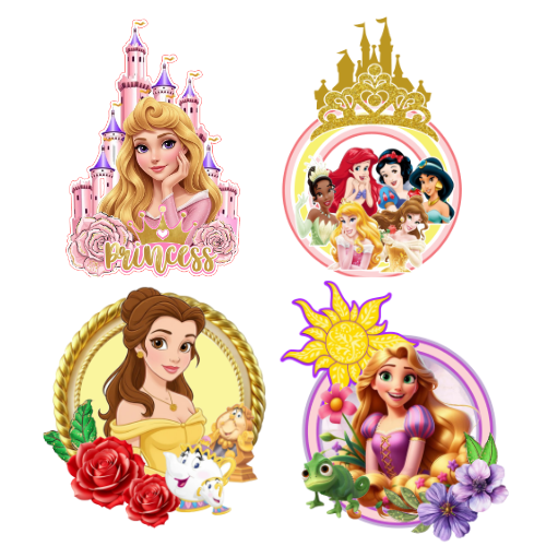 COLECCIÓN DIGITAL CAKE TOPPER PRINCESAS - Imagen 4