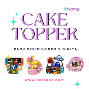 COLECCIÓN DIGITAL CAKE TOPPERS VIDEOJUEGOS