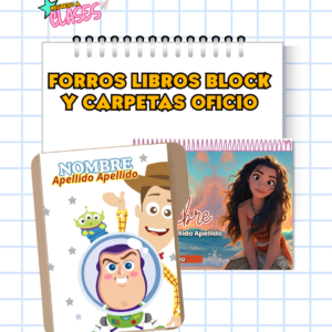FORROS LIBROS BLOCK Y CARPETAS OFICIO